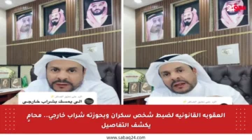 العقوبة القانونية لضبط شخص سكران وبحوزته شراب خارجي.. محامٍ يكشف التفاصيل